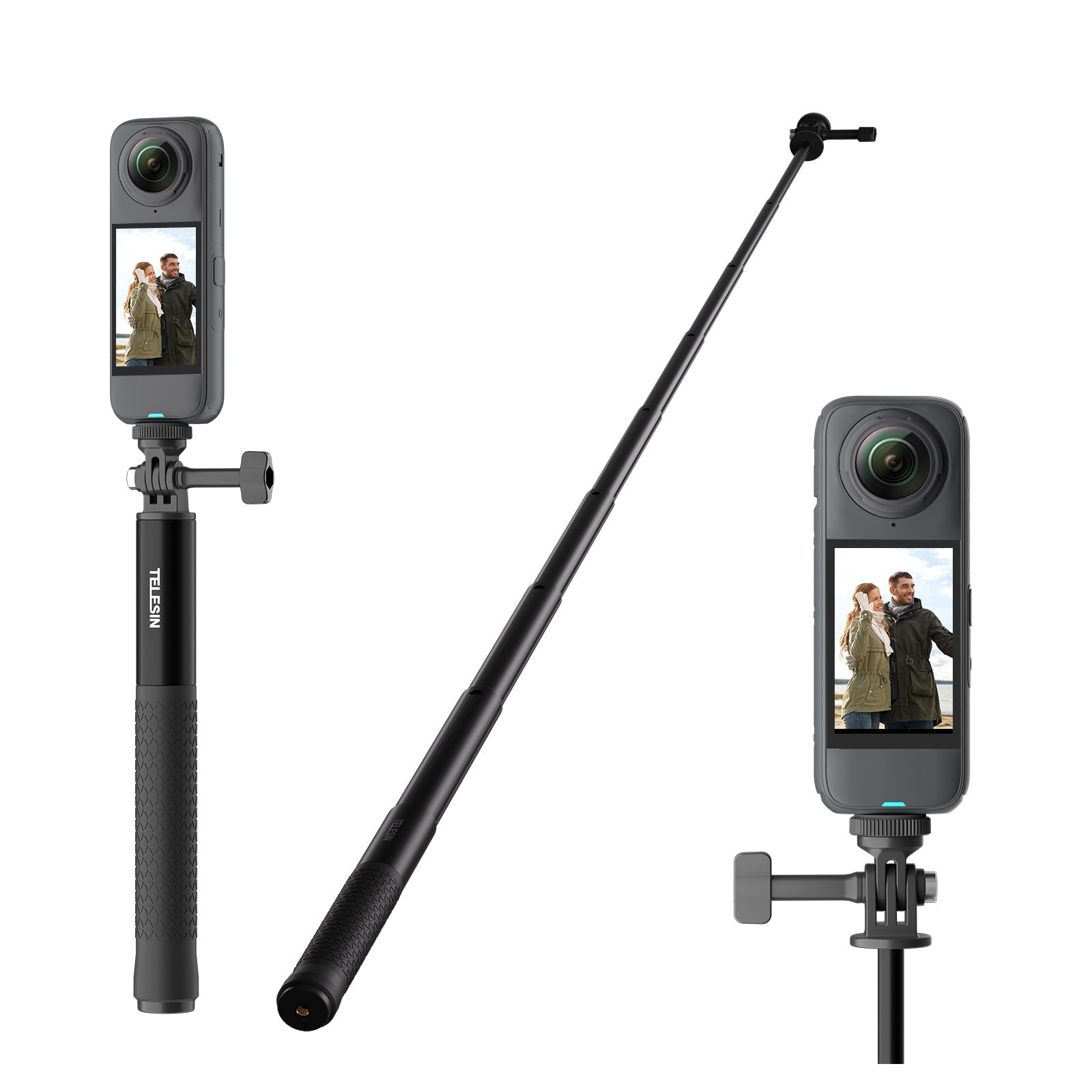 Telesin aluminum alloy high strength selfie stick