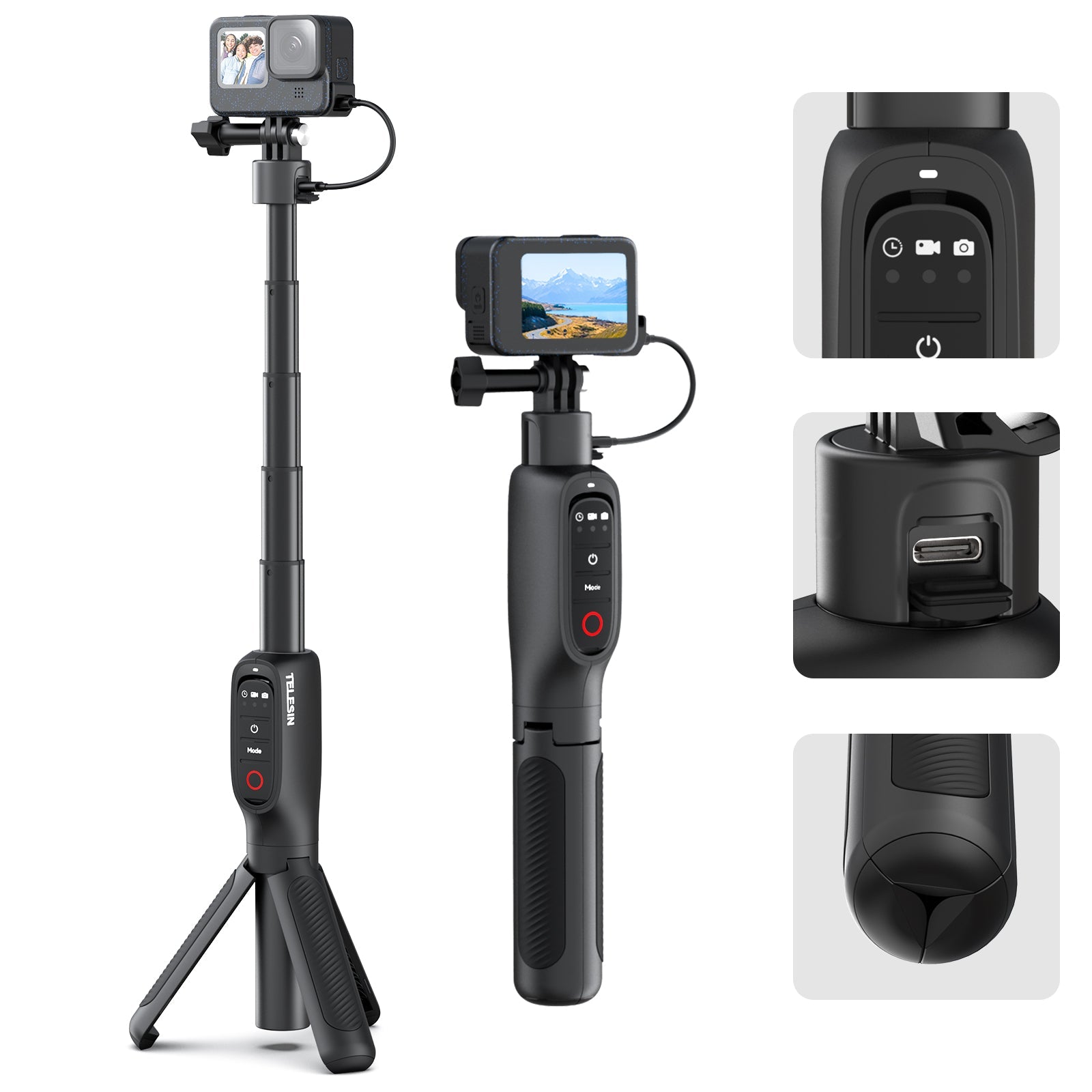 Shorty Rechargeable Selfie Stick