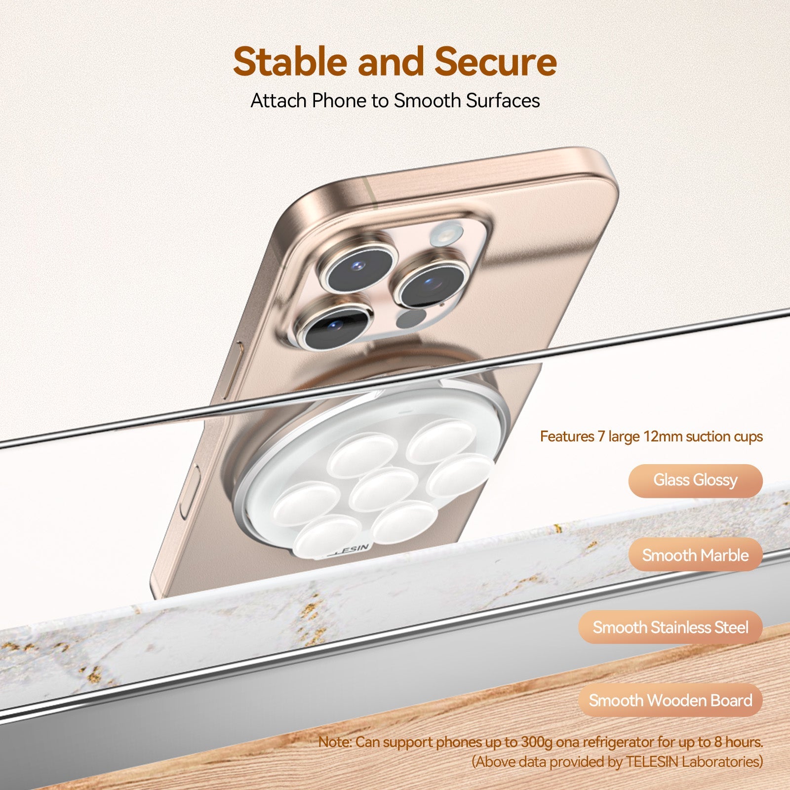 Telesin Magnetic Suction Cup Mount