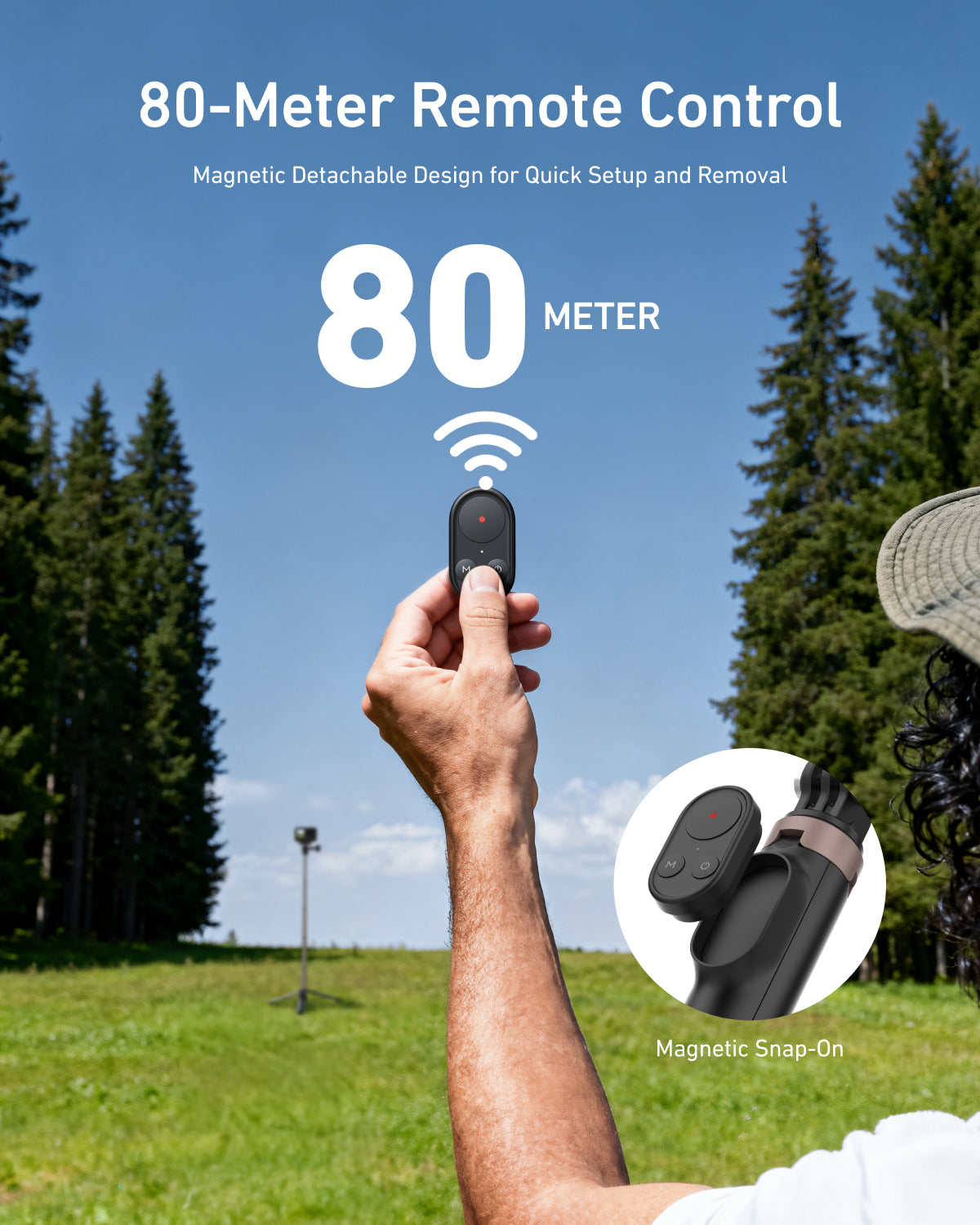 Vlog Remote Selfie Stick for DJI/GoPro/Smartphones