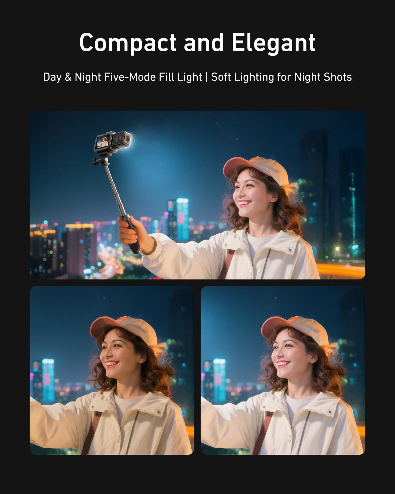 Telesin Quick-Release Fill Light For Action 5 pro/4/3