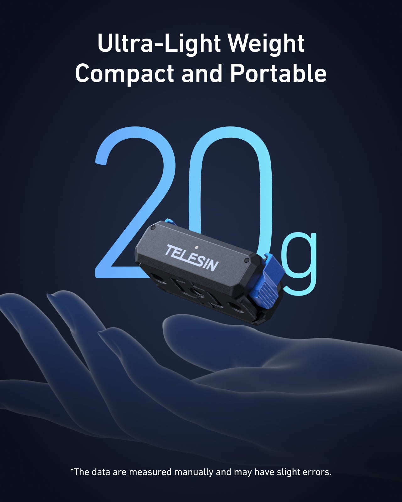 TELESIN Magnetic Quick-Release Charging Adapter Mount for DJI Osmo Nano