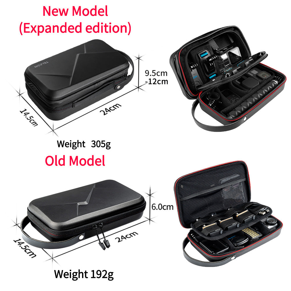 TELESIN Waterproof Portable Adjustable Space Storage Bag for GoPro