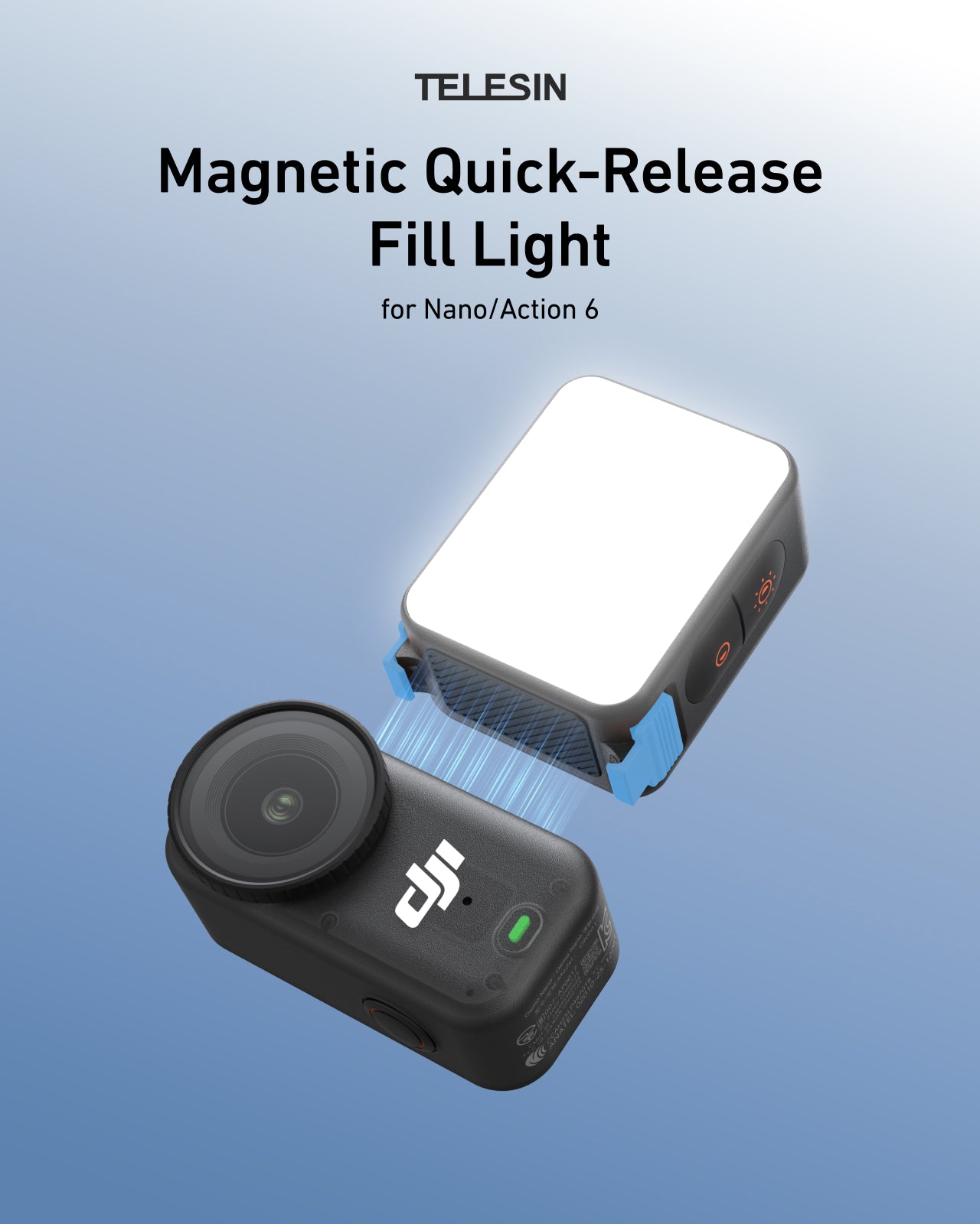 Magnetic Quick-Release Fill Light for Osmo Nano/Action 6