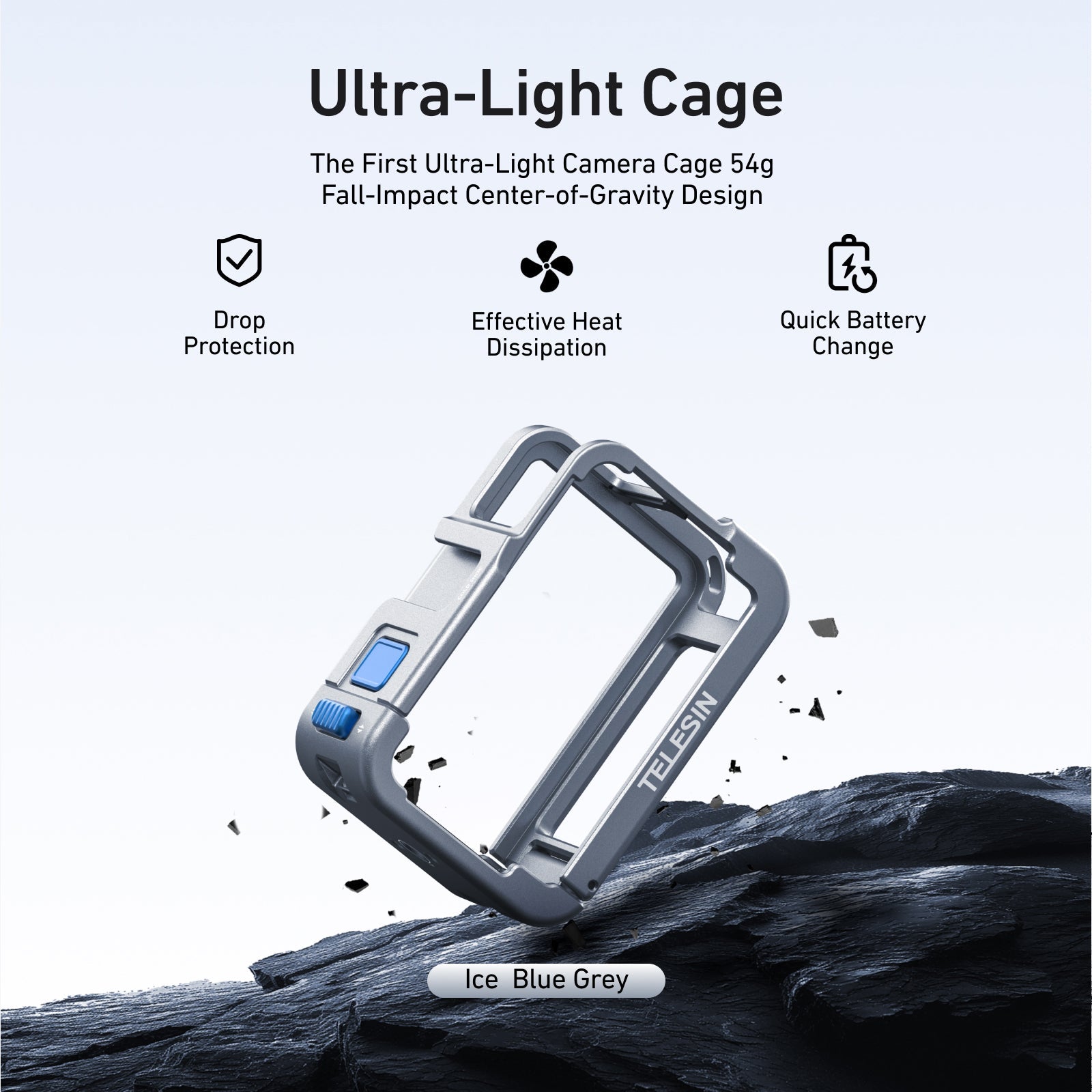 TELESIN Ultra-Light Cage For Action 5/4/3 Series