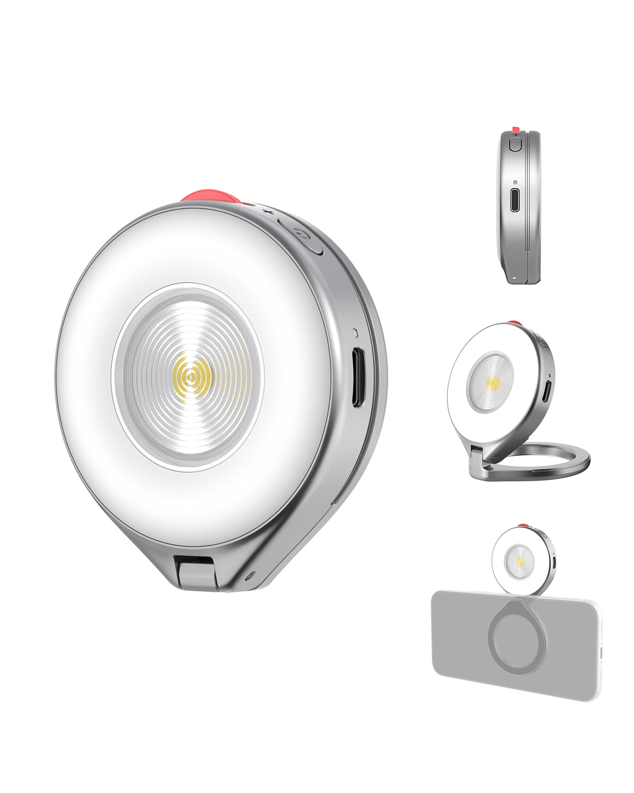 TELESIN 2 In 1 Magnetic Flashlight & Selfie Light