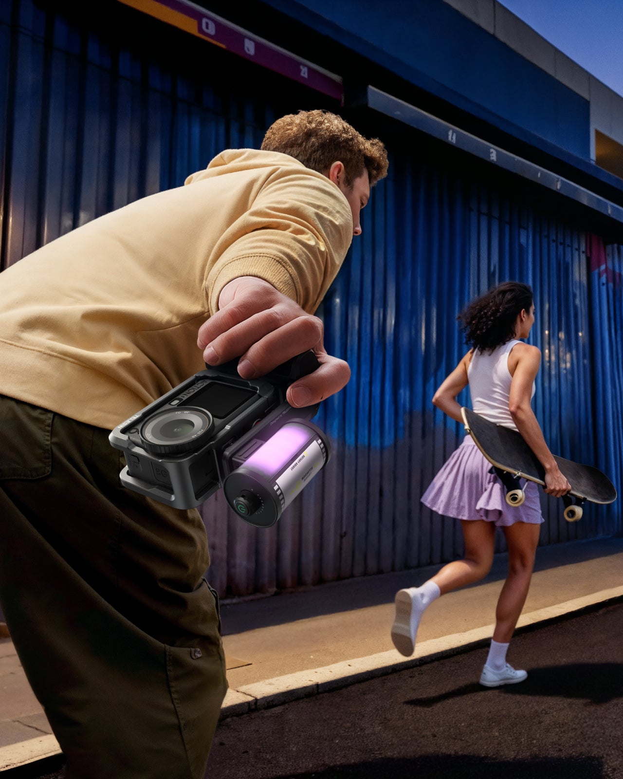 TELESIN StreetGrip Kit + RGB Fill Light for DJI Osmo Action 6