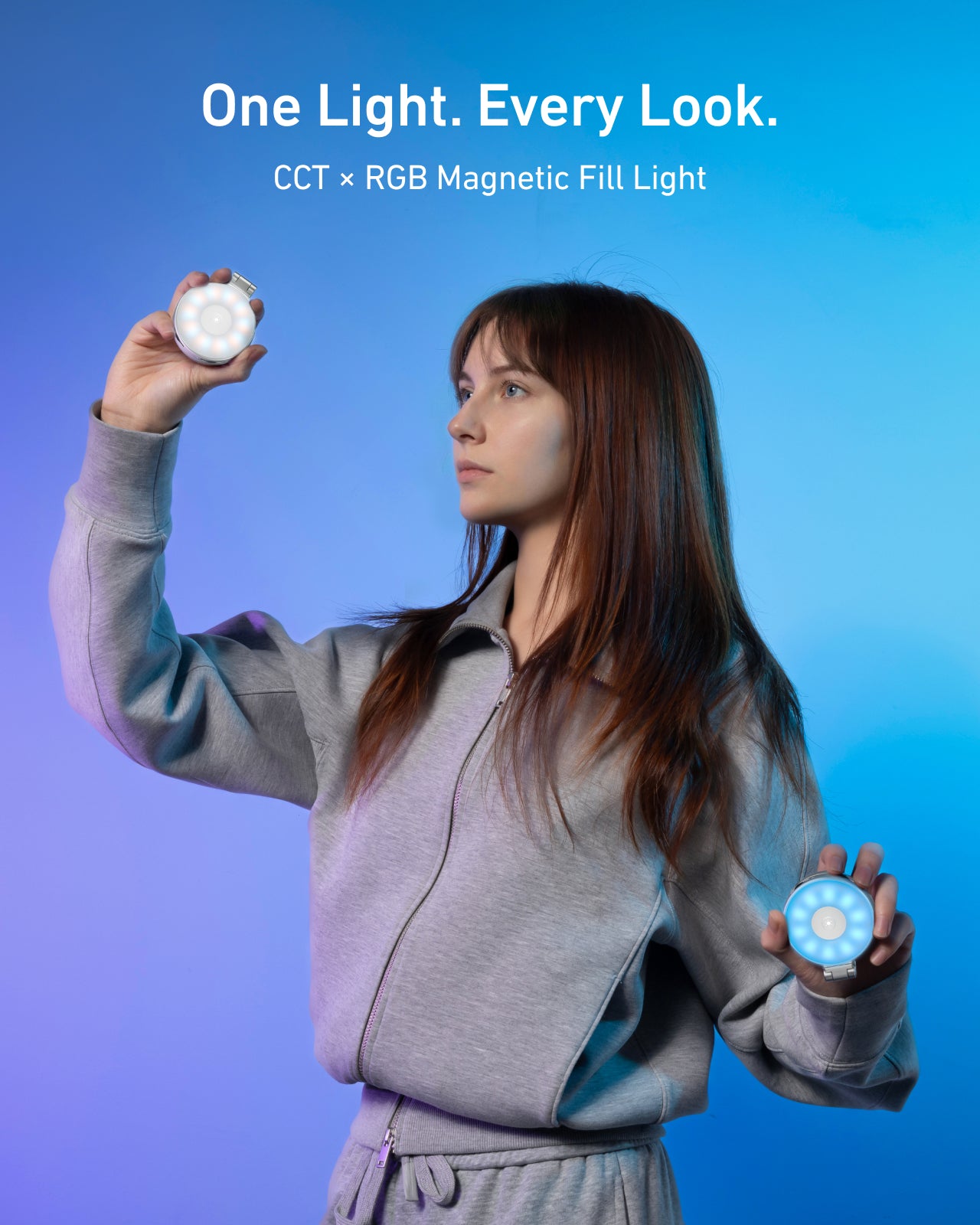 Magnetic RGB Selfie Ring Light