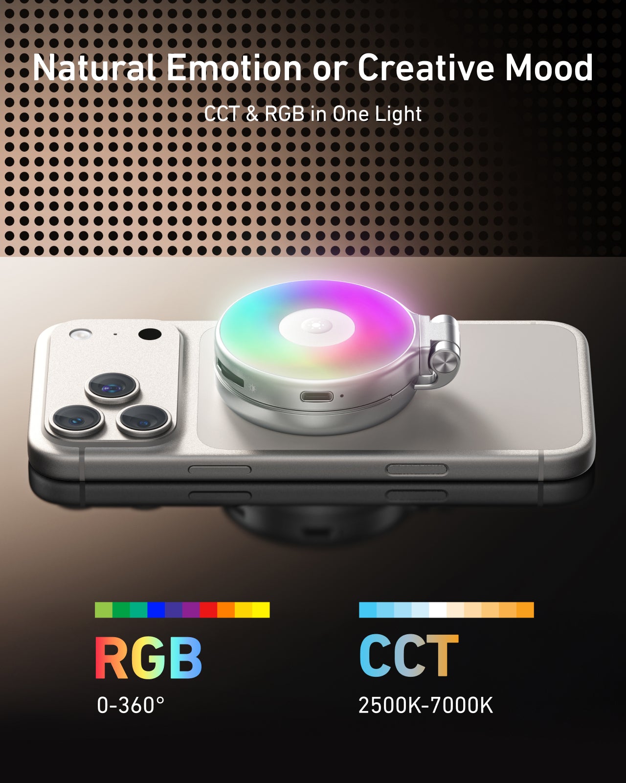 Magnetic RGB Selfie Ring Light