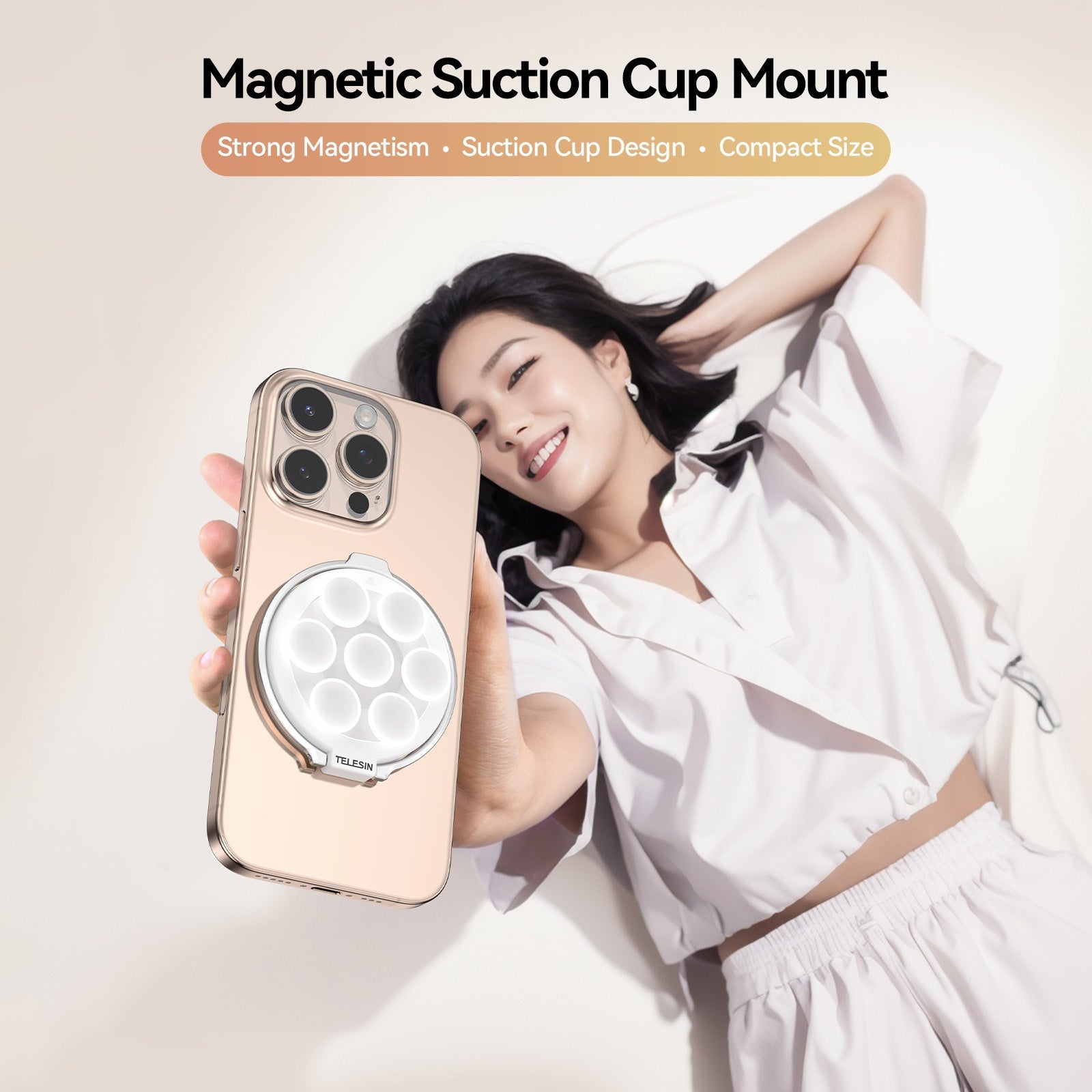 Telesin Magnetic Suction Cup Mount