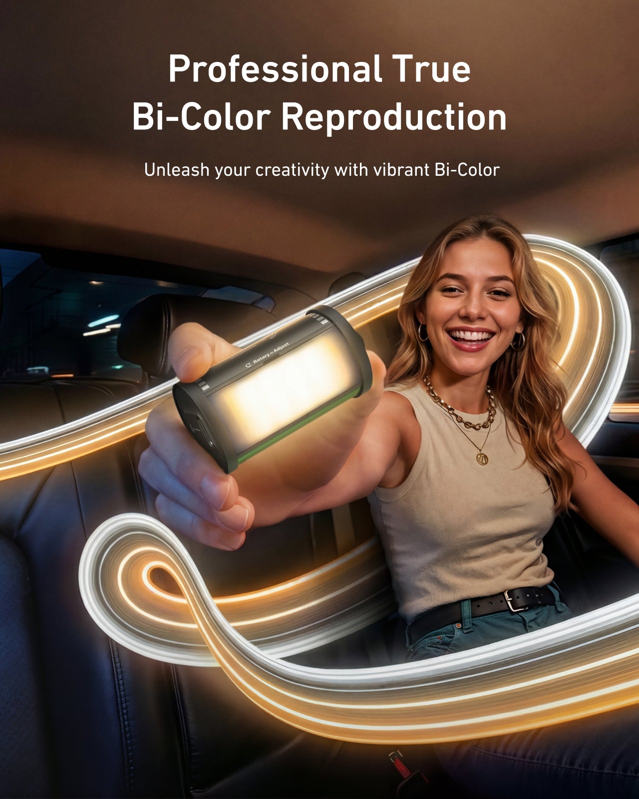 TELESIN Bi-Color LED Video Light For Camera