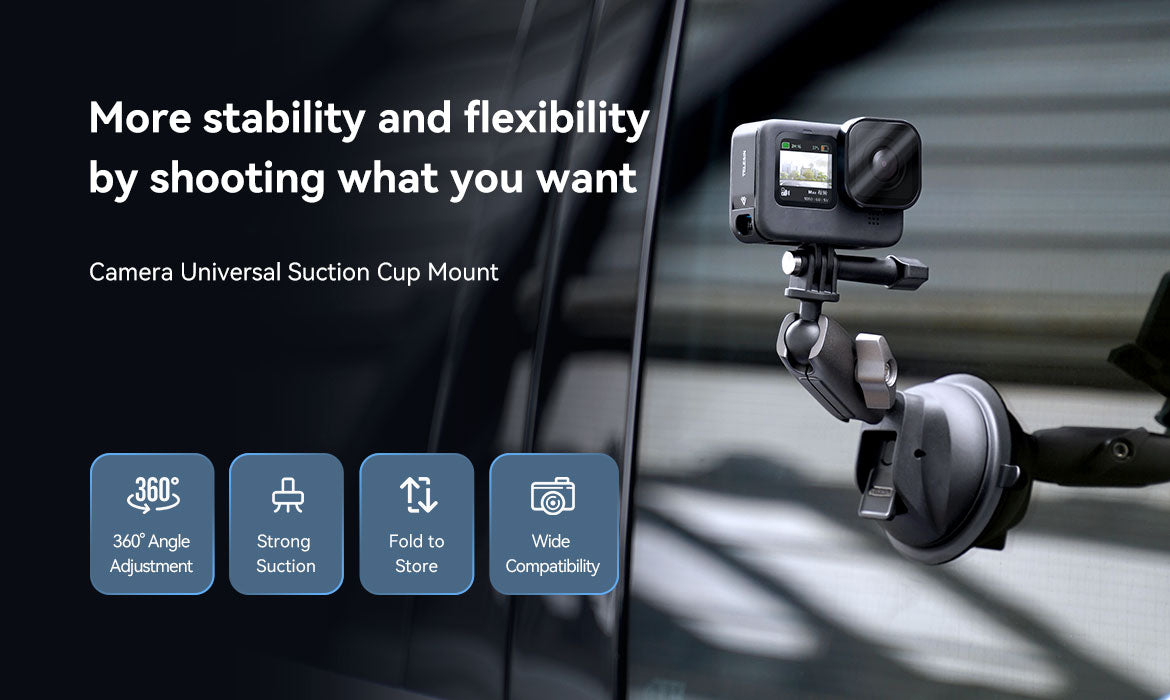 TELESIN Camera Suction Cup Mount