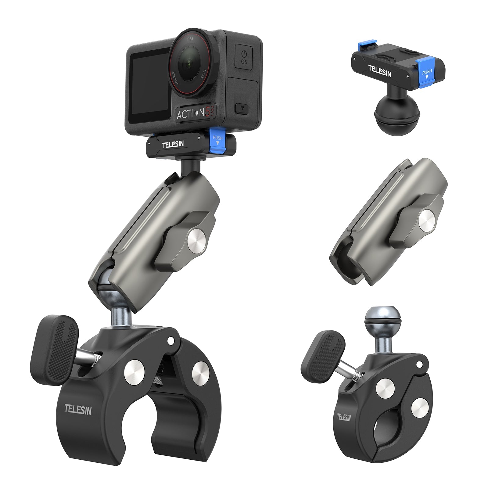 Aluminum Alloy Camera Clamp Mount for Osmo Action
