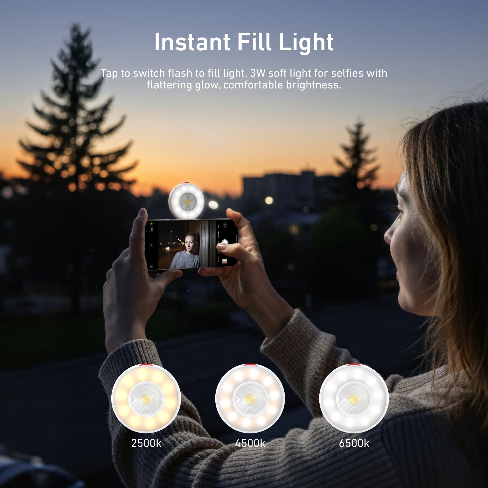 TELESIN Magnetic Flashlight for iPhone