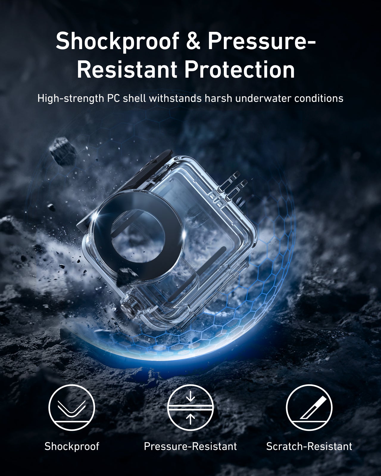 TELSIN 60m Waterproof Dive Case for DJI Osmo Nano