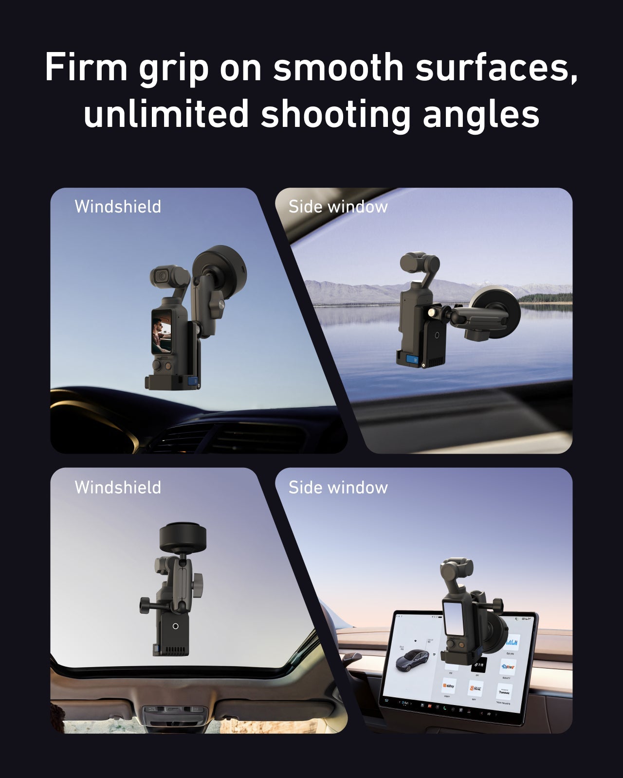 Electric Suction Cup Mount for DJI Osmo Pocket 3