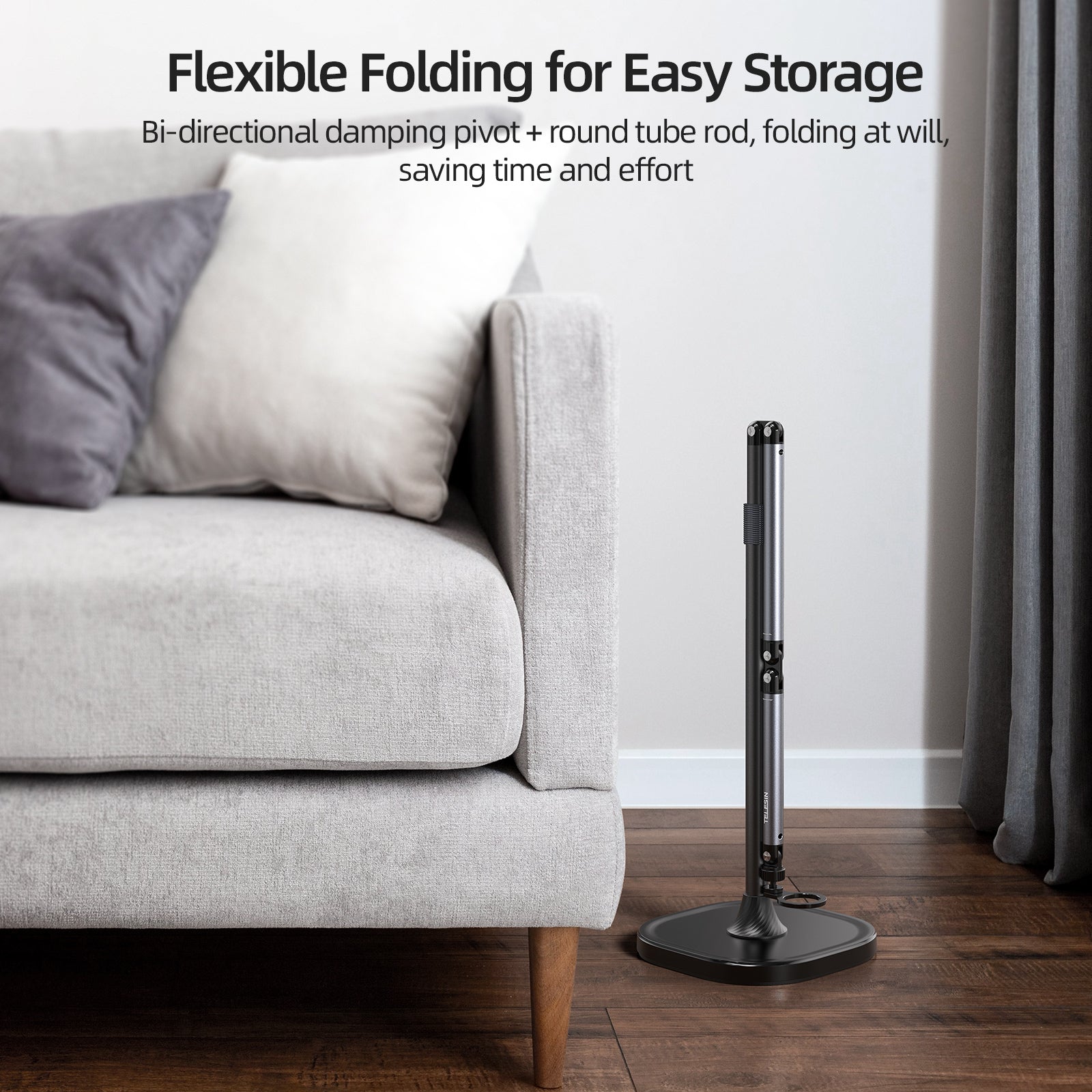 TELESIN mobile video/live shooting magnetic floor stand