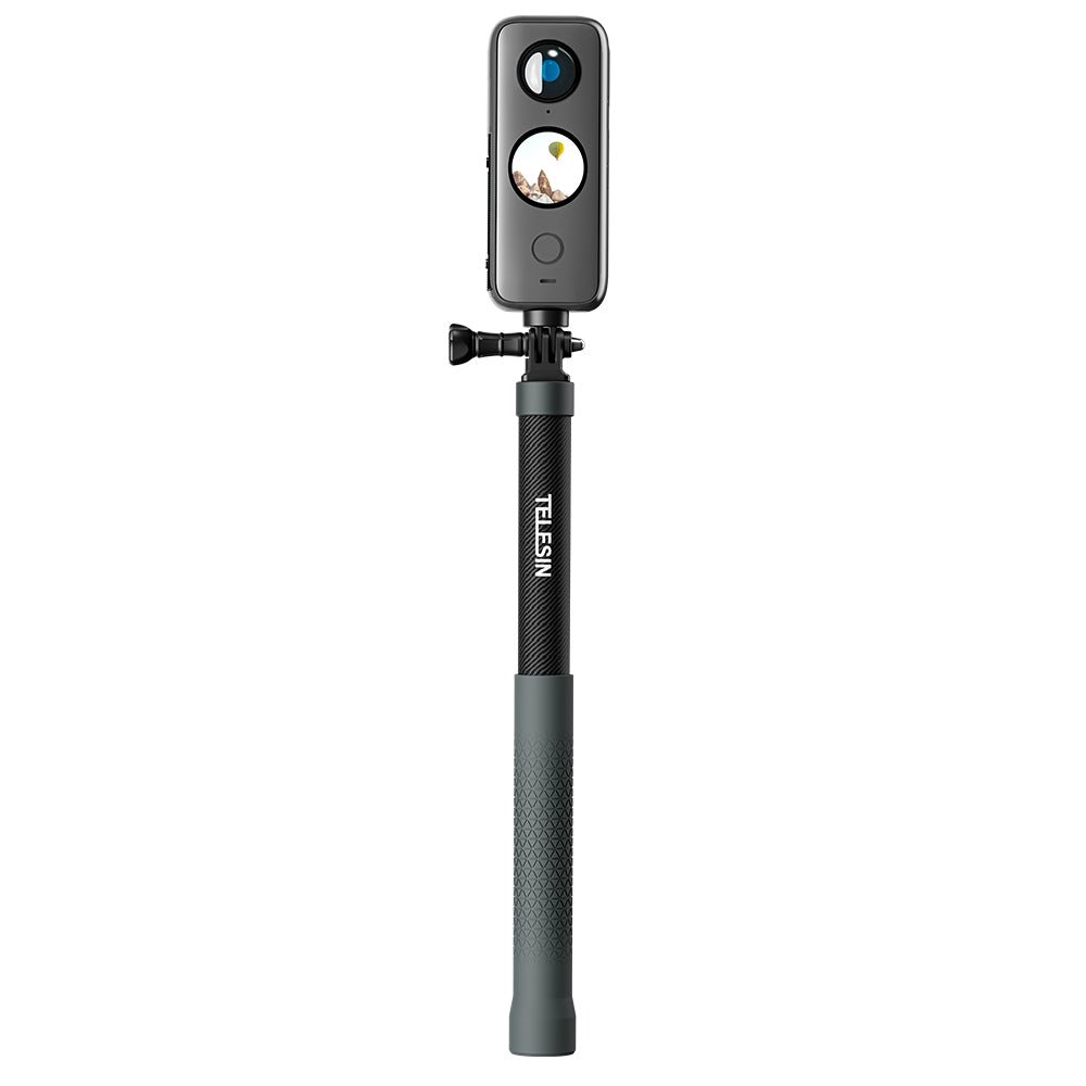 TELESIN 1.2m Adjustable Carbon Fiber Selfie Stick