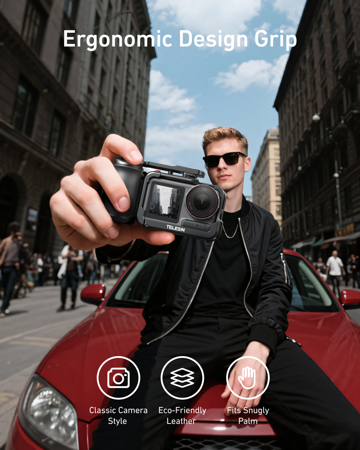 TELESIN StreetGrip Kit for Action 3-5