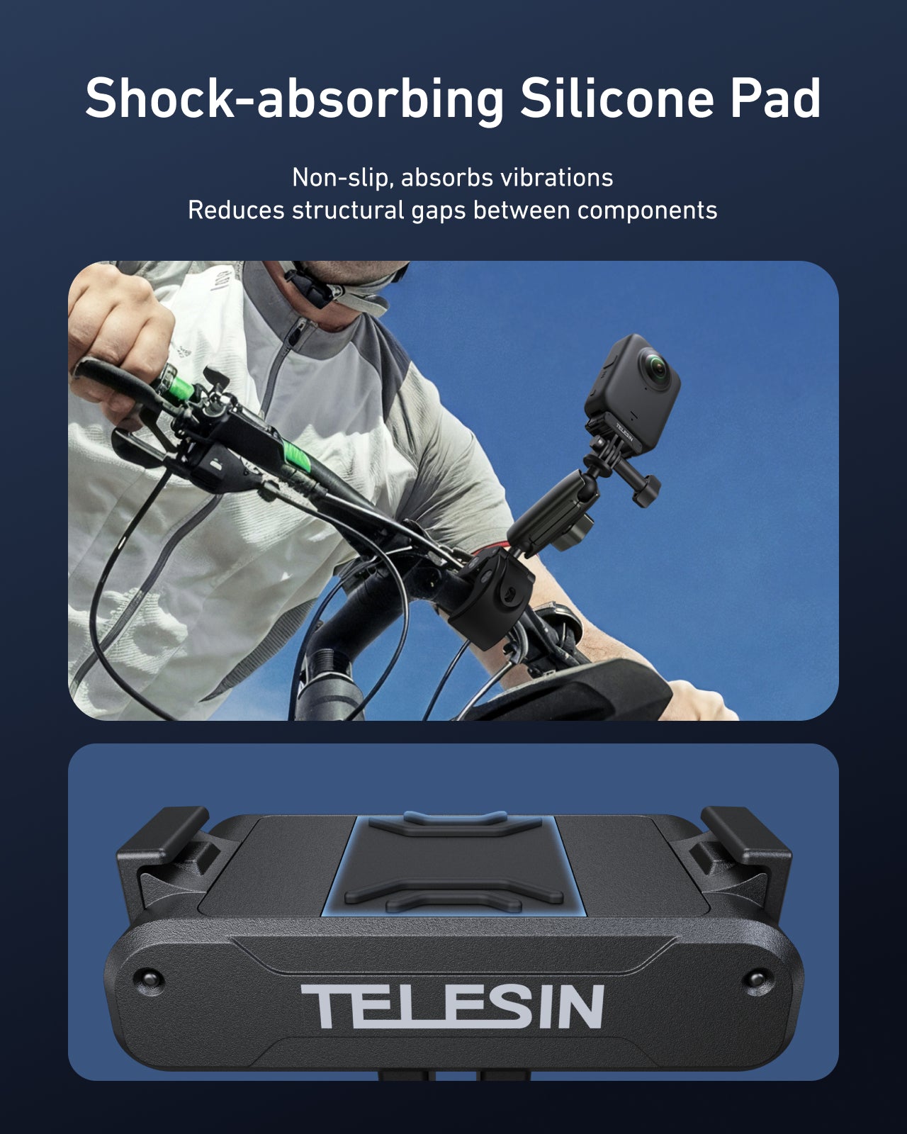 TELESIN Magnetic Quick-Release Adapter Mount