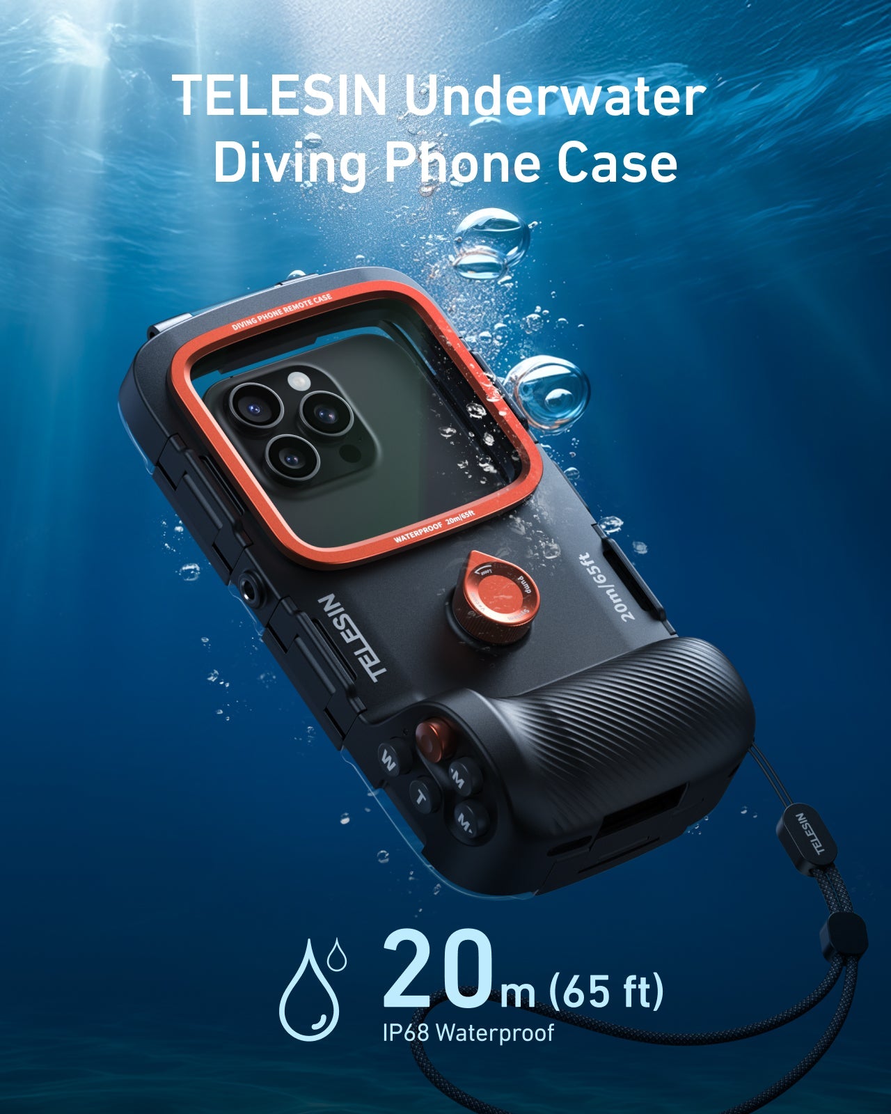 TELESIN Underwater Diving Phone Case