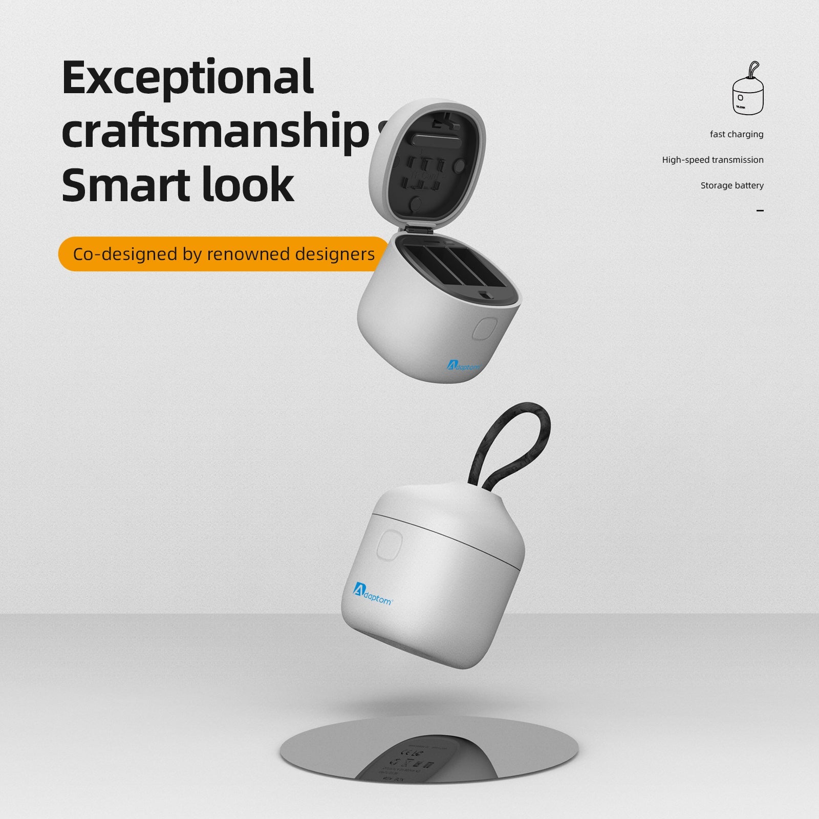 AllinBox Portable Storage Charger for GoPro Battery 9-12