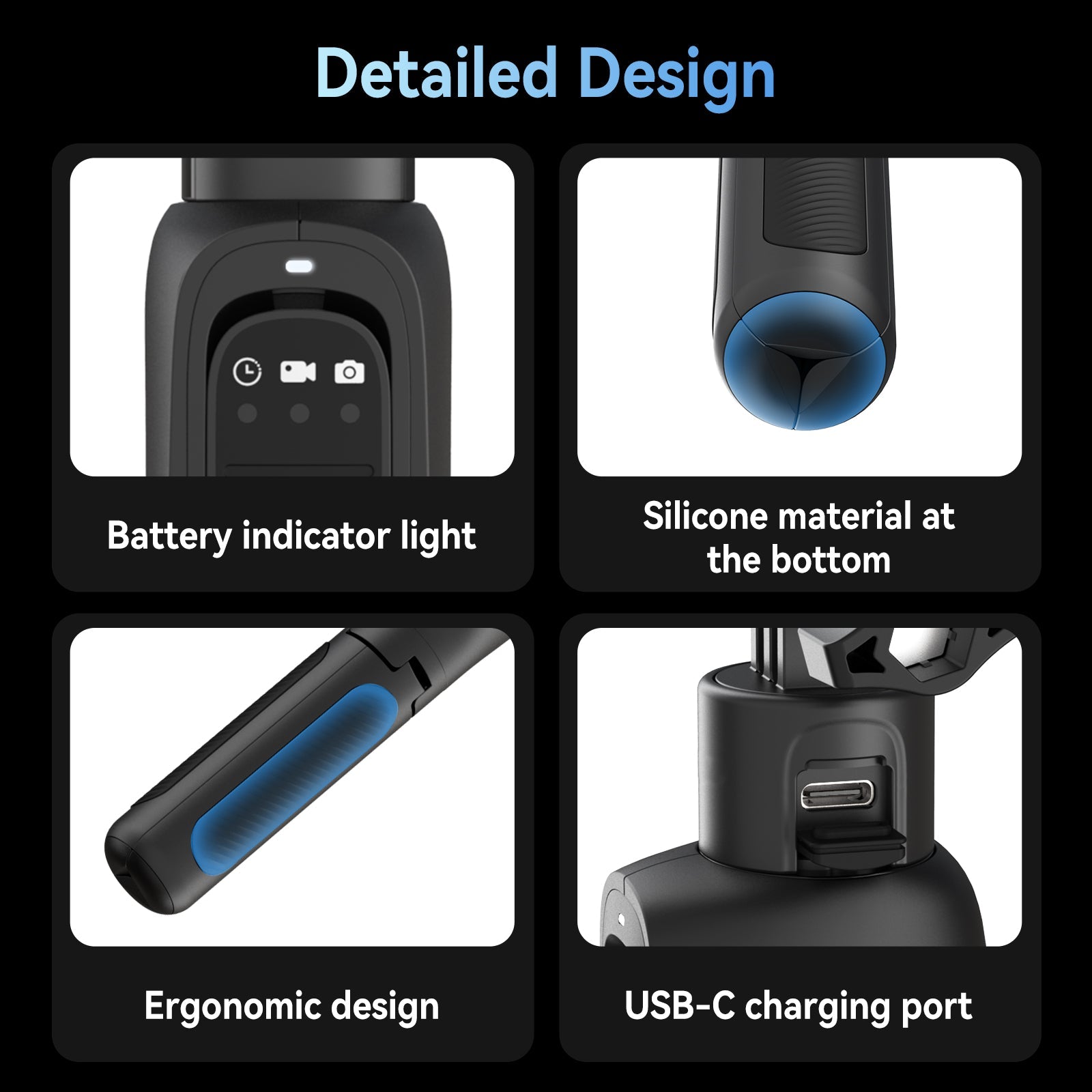Shorty Rechargeable Selfie Stick