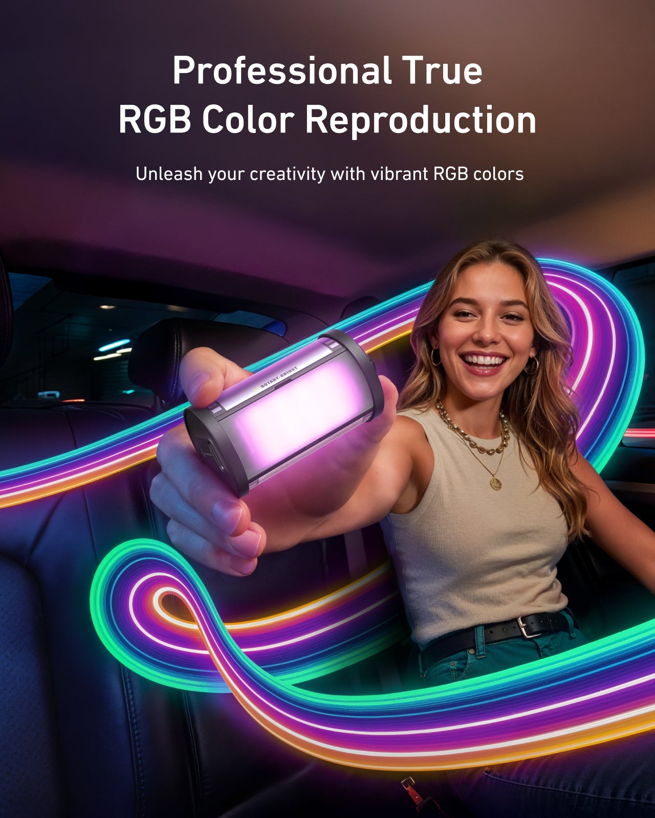 TELESIN Magnetic RGB Video Light