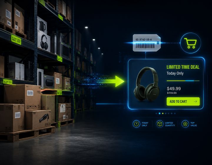 From warehouse stock to OneIDDeal daily deals